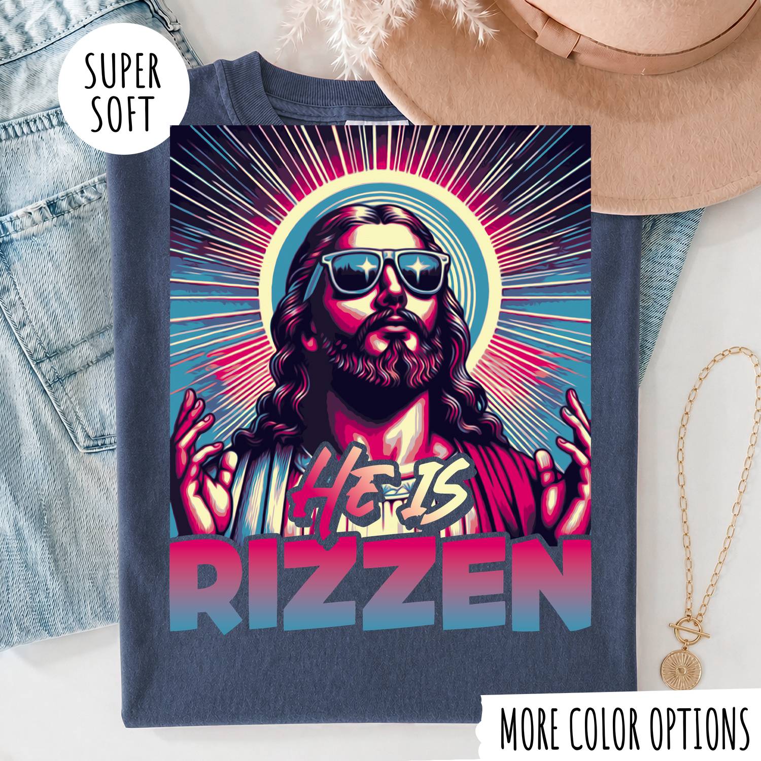 He Is Risen Jesus T-Shirt, Christian Easter Shirt, Resurrection Graphic Tee