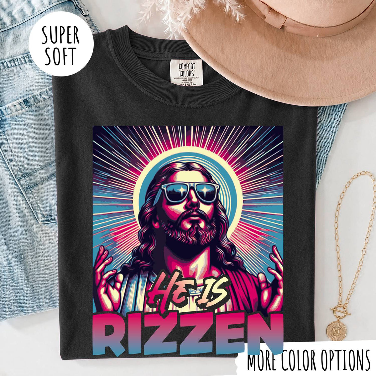 He Is Risen Jesus T-Shirt, Christian Easter Shirt, Resurrection Graphic Tee