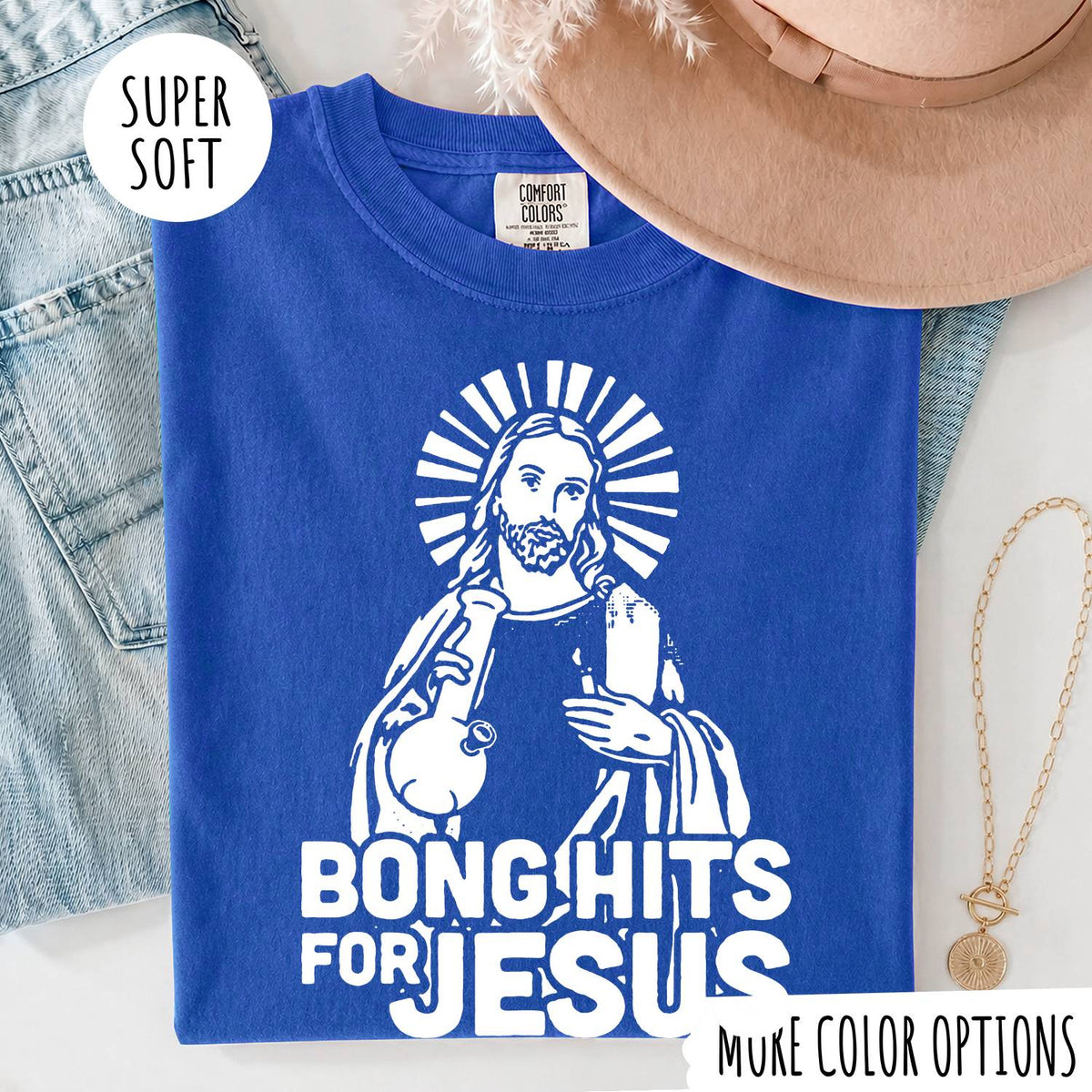 Bong Hits for Jesus T-Shirt – Funny Christian Graphic Tee