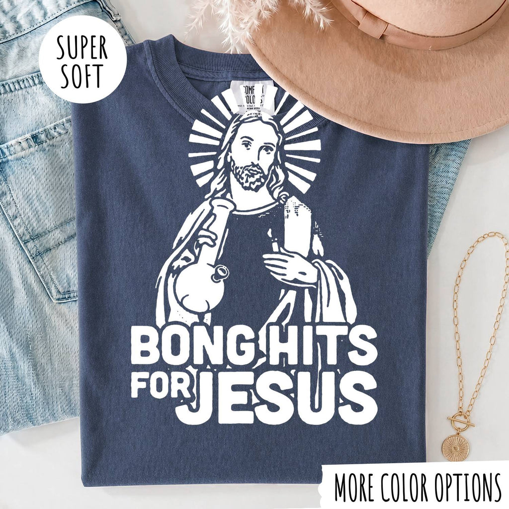 Bong Hits for Jesus T-Shirt – Funny Christian Graphic Tee