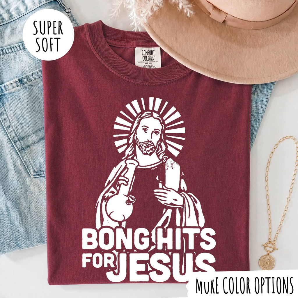Bong Hits for Jesus T-Shirt – Funny Christian Graphic Tee