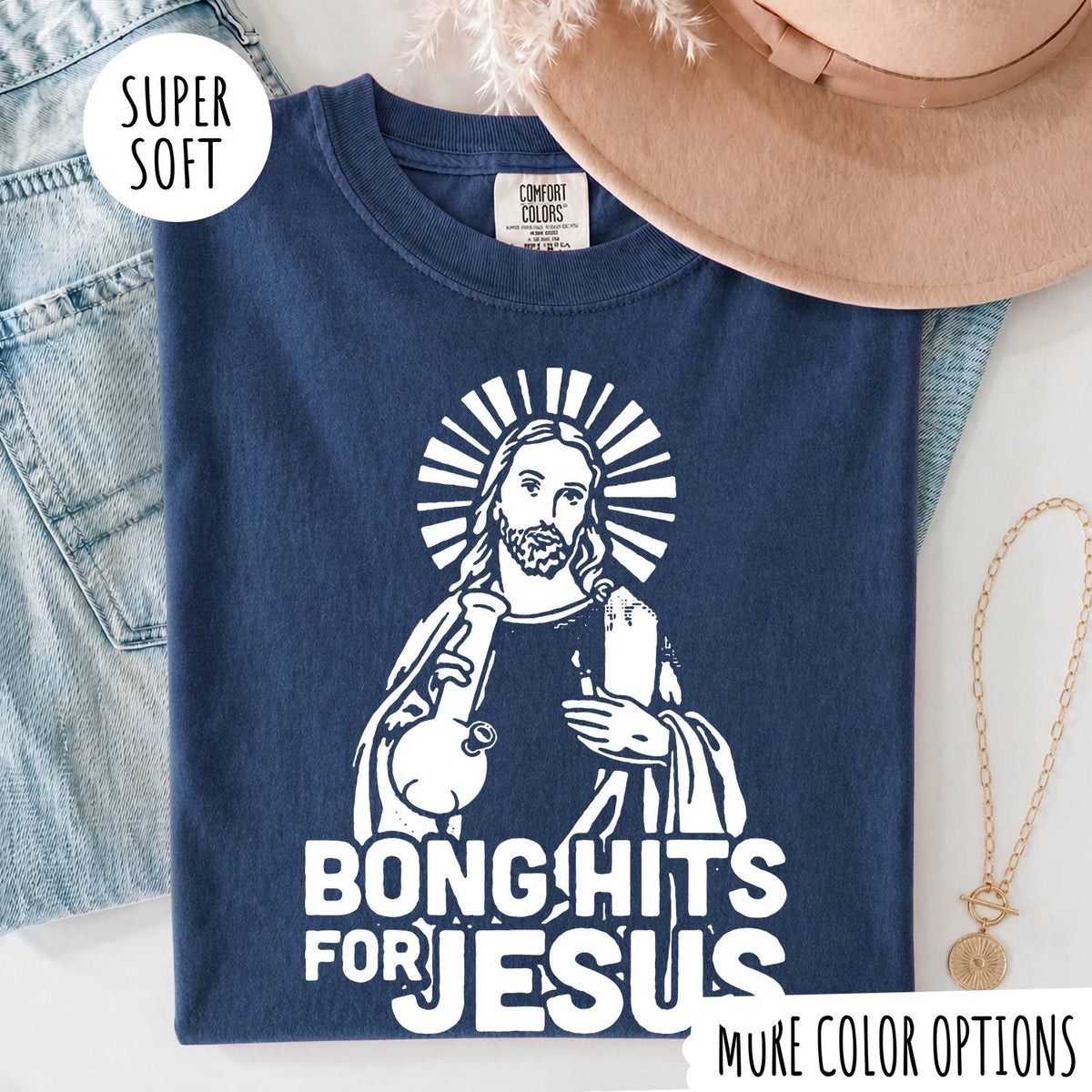 Bong Hits for Jesus T-Shirt – Funny Christian Graphic Tee