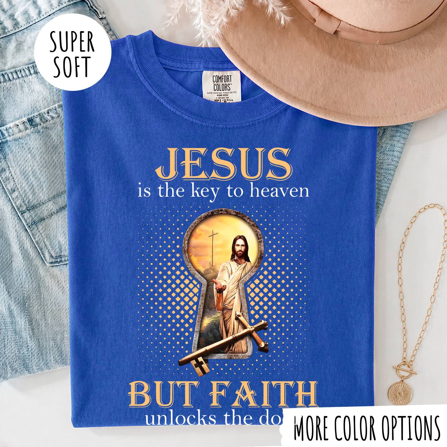 Jesus Is the Key to Heaven Shirt – Christian Faith T-Shirt, Religious Jesus Graphic Tee