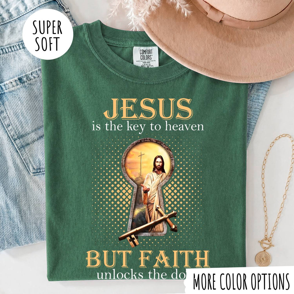 Jesus Is the Key to Heaven Shirt – Christian Faith T-Shirt, Religious Jesus Graphic Tee