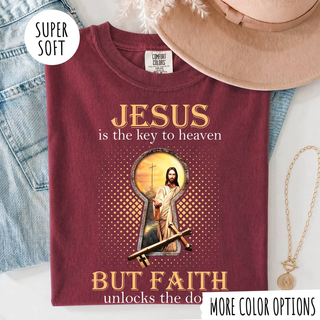 Jesus Is the Key to Heaven Shirt – Christian Faith T-Shirt, Religious Jesus Graphic Tee