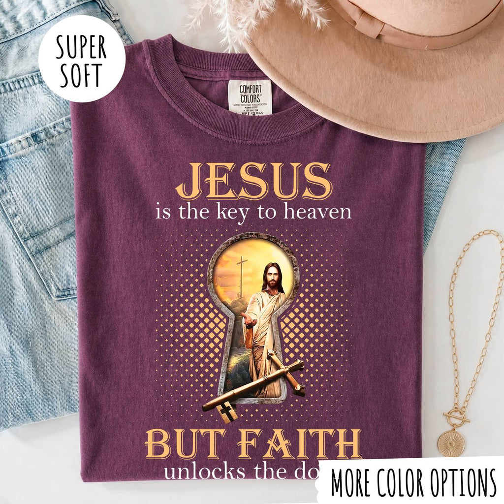 Jesus Is the Key to Heaven Shirt – Christian Faith T-Shirt, Religious Jesus Graphic Tee