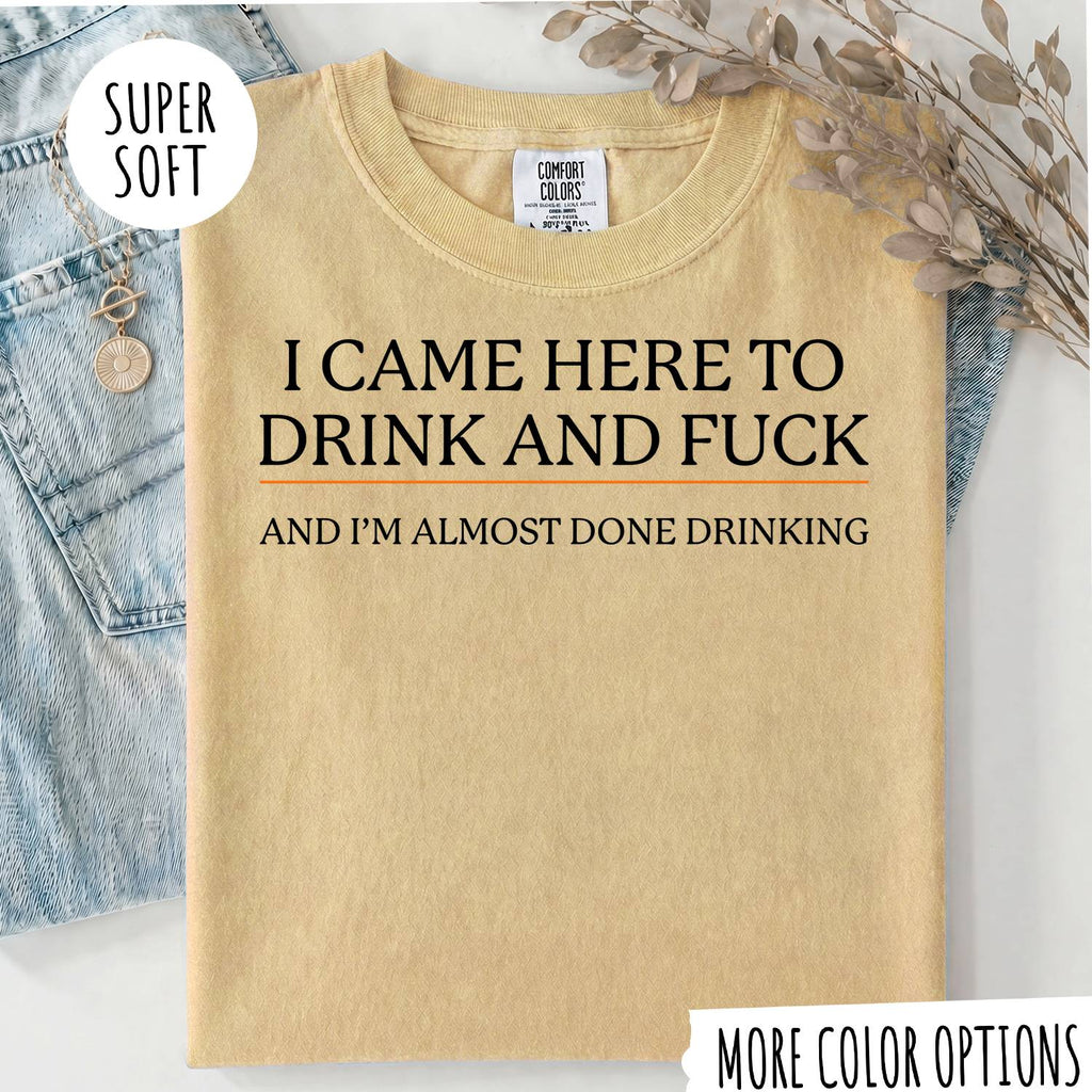 I CAME HERE TO DRINK AND FUCK T-shirt