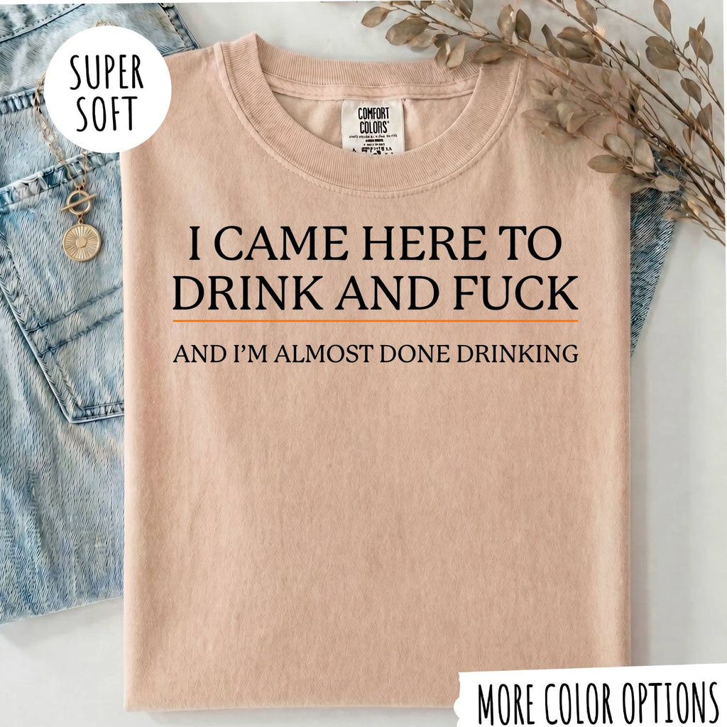 I CAME HERE TO DRINK AND FUCK T-shirt