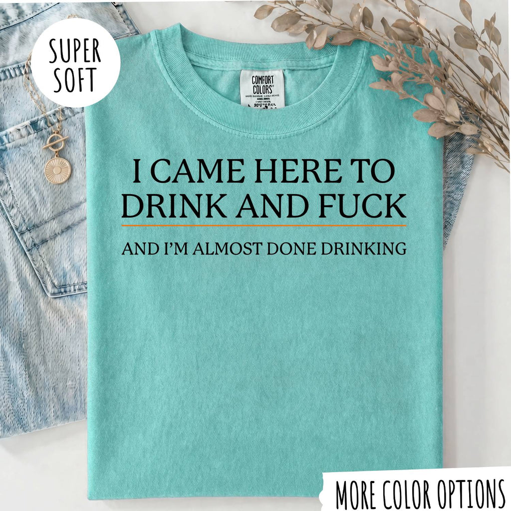 I CAME HERE TO DRINK AND FUCK T-shirt