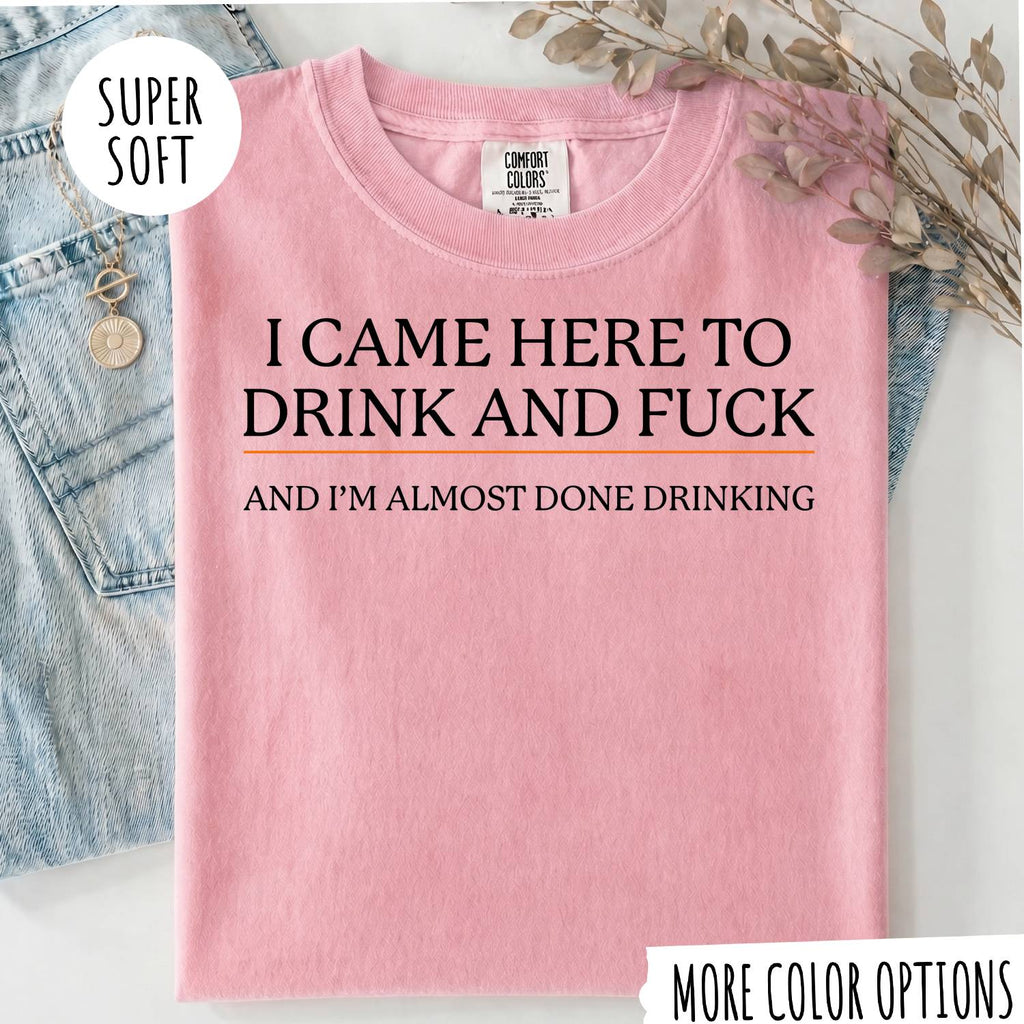 I CAME HERE TO DRINK AND FUCK T-shirt