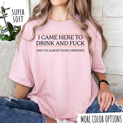 I CAME HERE TO DRINK AND FUCK T-shirt