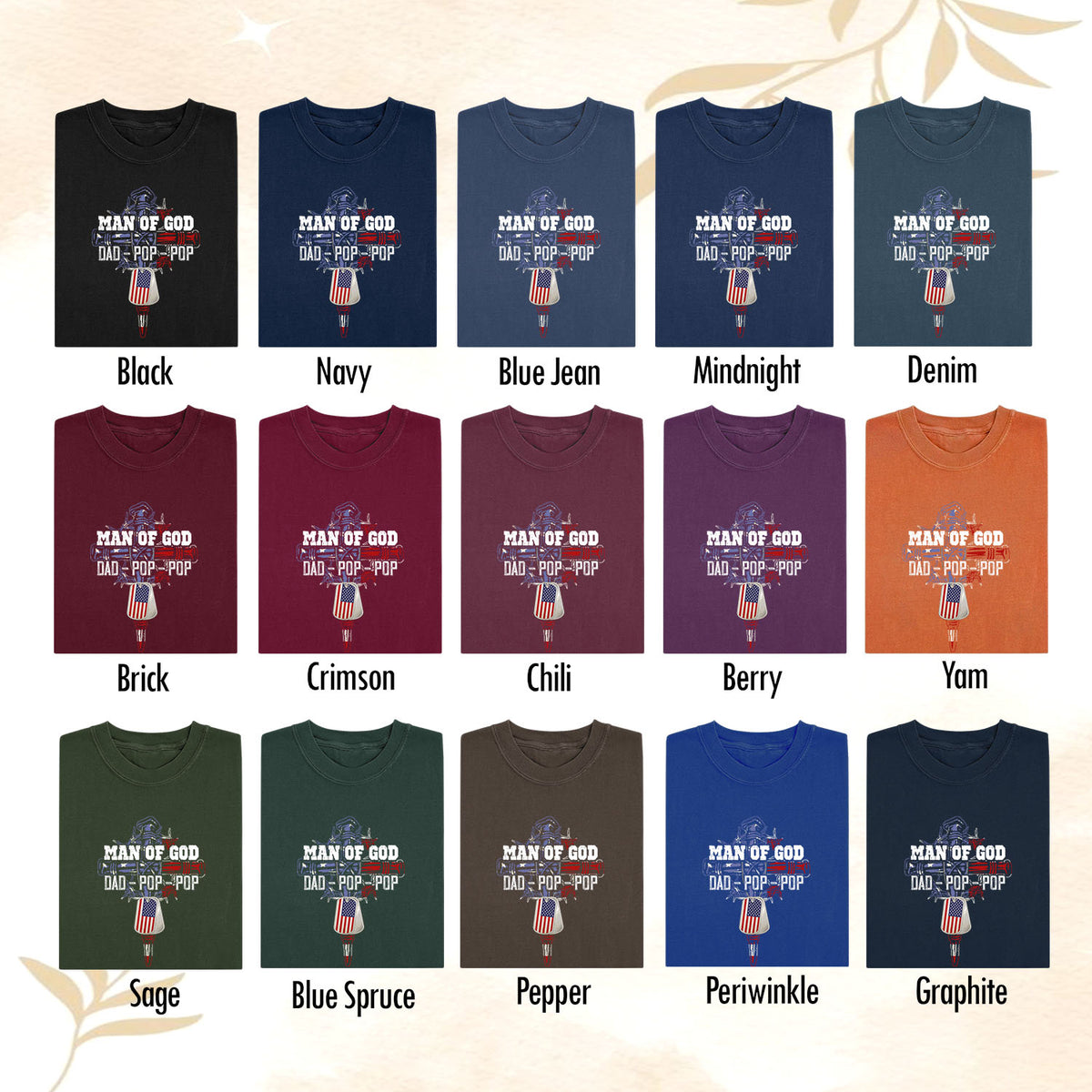 Man of God Dad Shirt – Christian Father T-Shirt, Faith Gift for Dad