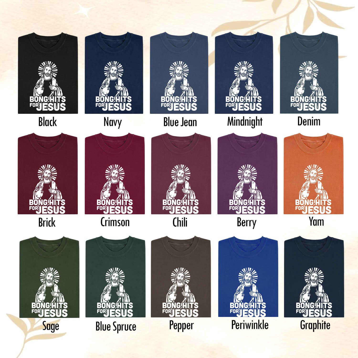 Bong Hits for Jesus T-Shirt – Funny Christian Graphic Tee